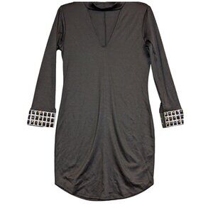 Jasmine Sportswear Black Stretch Embellished Cuffs Size XL